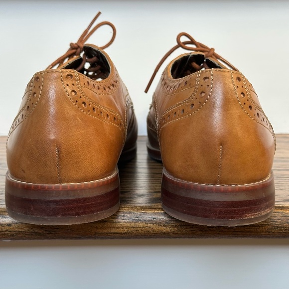 Rockport Style Purpose Brogue Wing Tip Oxford Dress Shoes 11 Brown - Picture 10 of 11